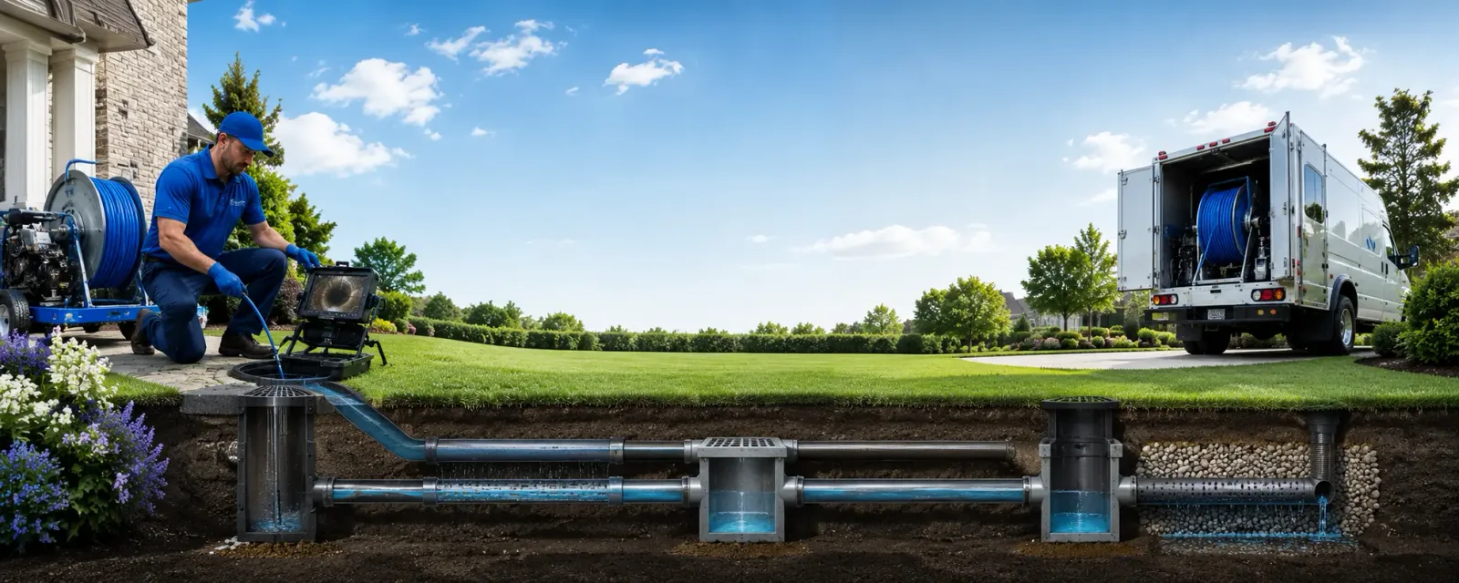 Outdoor drain cleaning information for Docena, AL